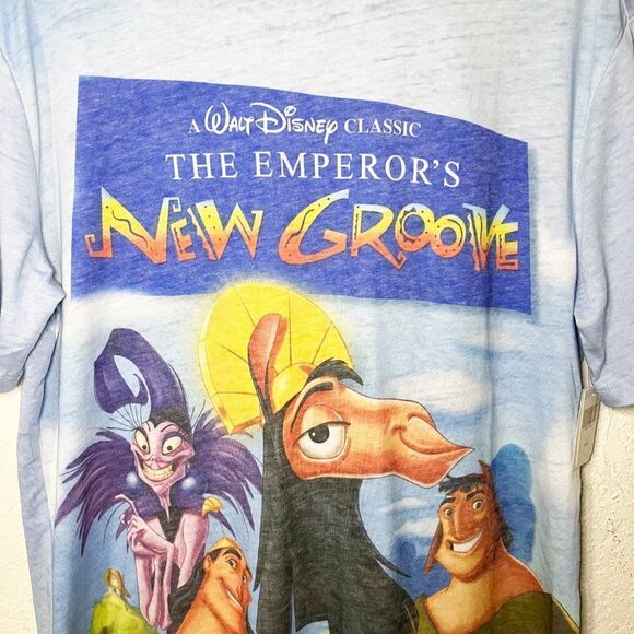 Disney Parks The Emperor's New Groove VHS Cover Unisex Shirt NWT - Picture 3 of 7
